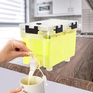 1 gallon drink dispenser for fridge,beverage dispenser with spigot. milk,lemonade dispenser,juice containers with lids for fridge, parties and dairly use，100% sealed and filter screen