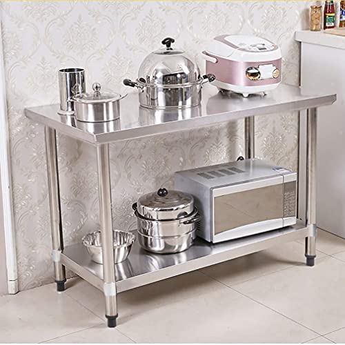 Stainless Steel Table Kitchen Work Table for Prep & Work NSF Commercial Kitchen Table 24" x 48" with Adjustable Table Toot for Restaurant, Home and Hotel