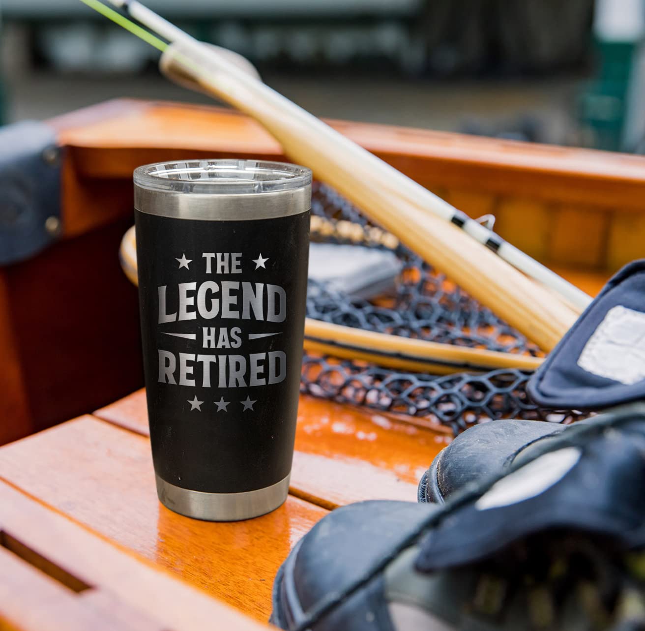 PRPinkRain Retirement Gifts for Men 2023 - The Legend Has Retired - American Flag Tumbler, Retirement Gag Gifts Idea for Men, Him, Dad, Grandpa, Husband, Coworkers