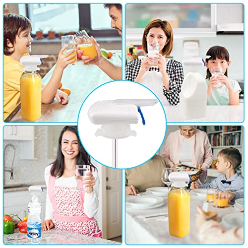 2 Pack Automatic Drink Dispenser, Milk Dispenser for Fridge Gallon, Hands-Free Electric Tap, Can Prevent Milk Juice Beer Spill Proof, Suitable for Outdoor and Home Kitchens