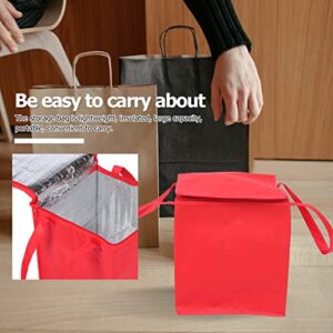 Cake Carrier Delivery Warmer Bags Take- Out Insulated Bag Thermal Delivery Bag Insulated Food Delivery Bag for Hot and Cold Food Delivery (Red) Heated Pizza Delivery Bags