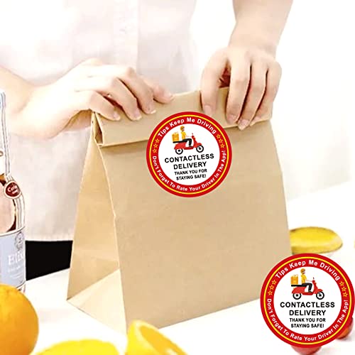 Food Delivery Tamper Evident Stickers 5 Star Review Delivery Labels for Food Seal 2 Inch Thank for Your Order Tamper Evident Sealed Freshness Labels 250 Pcs Take Out and Food Delivery Sticker