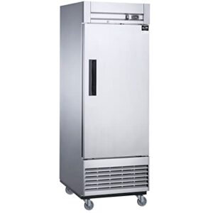elite kitchen supply 17.7 cu. ft. auto-defrost commercial upright reach-in freezer