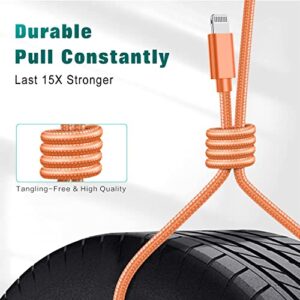 Hi-Mobiler MFi Certified Lightning Cable 2Pack 6FT iPhone Charger Nylon Braided High Speed Data Sync Cord Fast Charging Long Cord Compatible iPhone 13/12/11Pro Max/11Pro/11/XS/Max/XR/X/8/8P/7 More