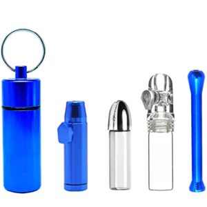 portable mini pepper shaker sets (blue)(4 pack)