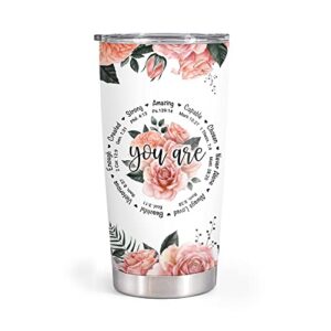 gifts for women, mom, friend - christian gifts for women - inspirational gifts for women - religious gifts for women - birthday gifts for women, mothers day gifts for mom from daughter - 20 oz tumbler