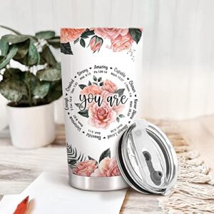 Gifts for Women, Mom, Friend - Christian Gifts for Women - Inspirational Gifts for Women - Religious Gifts For Women - Birthday Gifts for Women, Mothers Day Gifts for Mom from Daughter - 20 Oz Tumbler