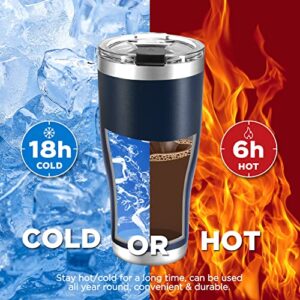 HAUSHOF 20 oz Tumbler, Stainless Steel Vacuum Insulated Coffee Tumbler Water Cup, Double Wall Travel Mug with Lid, Perfect for Hot and Cold Drinks