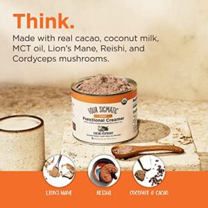 Think Functional Creamer by Four Sigmatic with MCT Oil & Lion's Mane Cacao Coconut - Can