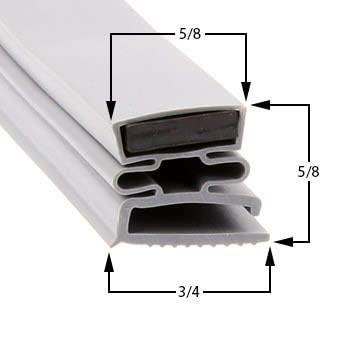 Passeal – 854 Door Gasket Size - 22 1/4 x 21 - Nor-Lake Door Seal for Cooler or Freezer – Compatible with Nor-Lake 854 Refrigeration Gasket