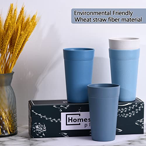 Homestockplus 20 Oz Tumbler Cups,Unbreakable Drinking Cups Microwave and Dishwasher Safe BPA Free E-Co Friendly Reusable Cup For Smoothies,Water,Wine,Alcohol Etc. Drinks【Set of 8】