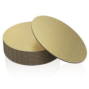 12 pack cake boards, 6 inch round cake circle cake base board for cake decorating, gold