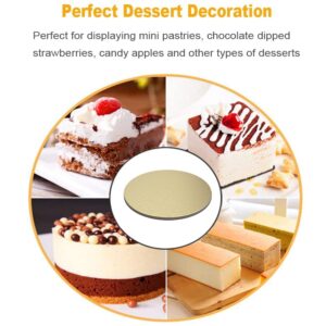 12 Pack Cake Boards, 6 Inch Round Cake Circle Cake Base Board for Cake Decorating, Gold