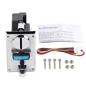 POCREATION Smart Coin Acceptor, Multi Coin Acceptor Selector Slot for Arcade Game Mechanism Vending Machine for Arcade Game Kit Replacement