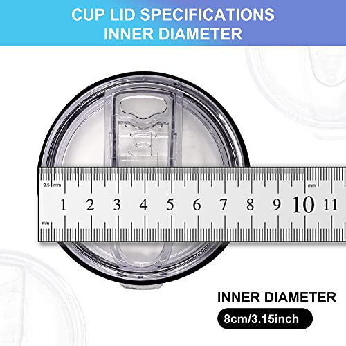 2 Replacement Lids for Stainless Steel Tumbler Travel Cup - Fits OF Inner diameter 3.15 to 3.2 INCH Yeti Rambler and others (20 OZ)