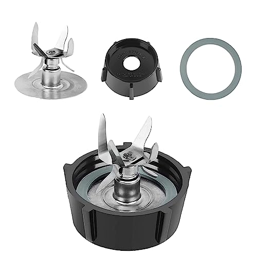 Replacement Blender Blade Parts For Oster & Osterizer With 4980-6 Point & 4902 Blender Jar Cap With O Ring Rubber Gasket