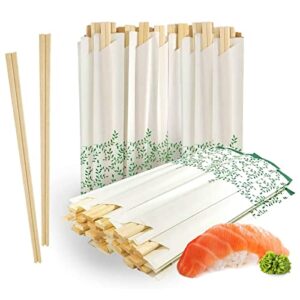 80 pairs wooden chopsticks i solid no splinter smooth sturdy chopsticks i individually wrapped disposable chopstick