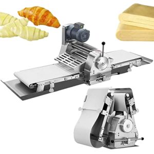 intsupermai dough sheeter reversible commercial dough roller machine 70.9"×19.7" belt fondant sheeter flattener pastry pizza noodle press machine two-way rollers 110v