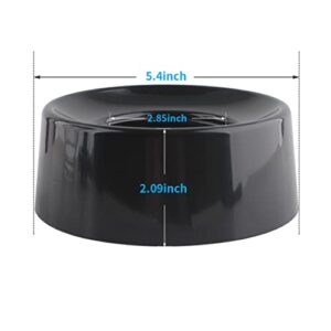 LMEI Replacement Parts 6-cups Glass jar with SPB-7CH-LR Black Collar and blade,Compatible with Cuisinart Blenders