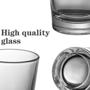 OBTANIM 12 Pack Shot Glasses, 1.5 oz Clear Shot Glass Cups Set with Heavy Base for Bar Restaurants Home