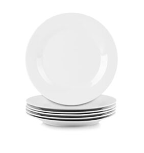 10 strawberry street simply white 10.5" round dinner plate, set of 6