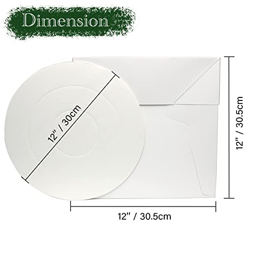 GylSun 3 Sets Cake Boxes 12x12x12'' and Cake Board sets