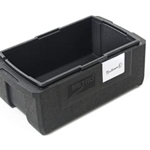 Metro MightyLite ML180 Cooler and Top Loader Food Carrier, 3 Pan Capacity (Black)