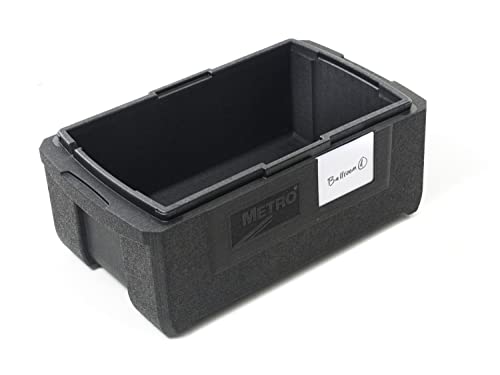 Metro MightyLite ML180 Cooler and Top Loader Food Carrier, 3 Pan Capacity (Black)