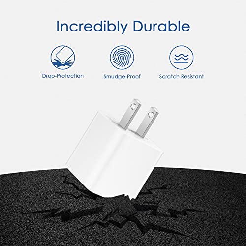 [Apple MFi Certified] iPhone Charger,2Pack 6FT USB to Lightning Cable Apple Charging Cord USB Wall Chargers Block Power Adapter for iPhone 13/12/11/X/8 Plus/XR/XS Max/SE/iPad