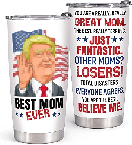 Gifts for Mom from Daughter, Son, Kids - Mom Gifts from Daughter, Son for Christmas, Mothers Day - Birthday Gifts for Mom, Mom Birthday Gifts - Funny Presents for Mom, Best Mom Ever Gifts Tumbler 20Oz