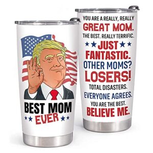 gifts for mom from daughter, son, kids - mom gifts from daughter, son for christmas, mothers day - birthday gifts for mom, mom birthday gifts - funny presents for mom, best mom ever gifts tumbler 20oz