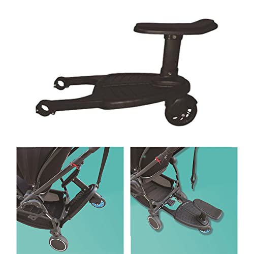 AMLESO Stroller Board Stroller Skateboard Attachment Pram Pedal Adapter Brands of Strollers, Black