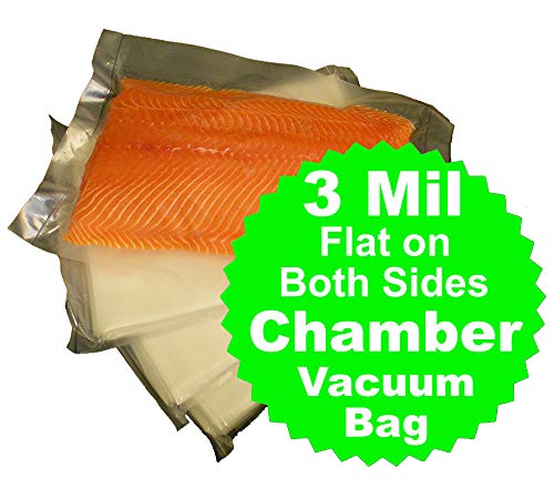 Chamber Bags Pouches 250 Pcs 3 Mil 14" x 16" BPA FREE Food Grade Sous Vide Cooking Commercial Chamber Vacuum Sealer Bag Impulse Clear Storage Flat Pouch