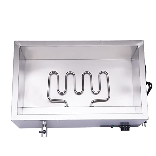 Leblett 110V Commercial Food Warmer,Large Capacity 4X 4.2Qt Pan Stainless Steel 600W Electric Countertop Steam Table with Intelligent Thermostat for Catering and Restaurants Use (4-Pan)