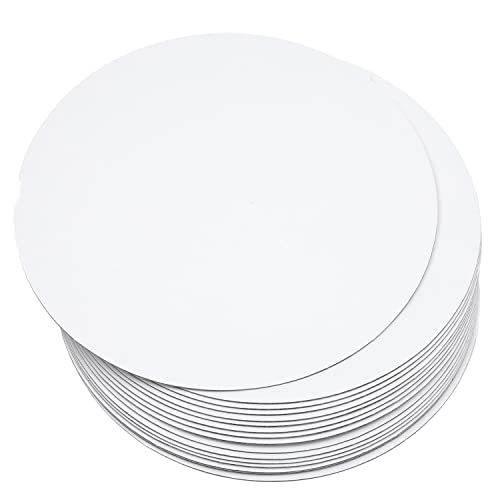 40-Packs Cake Boards Round 10 Inch White Cake Circles Rounds Base Food-Grade Cardboard Cake Plate（Thinner But Stronger） qiqee