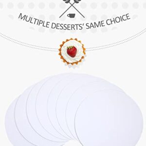 40-Packs Cake Boards Round 10 Inch White Cake Circles Rounds Base Food-Grade Cardboard Cake Plate（Thinner But Stronger） qiqee