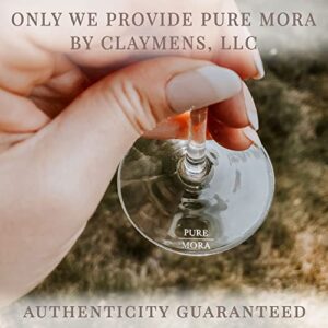 PURE MORA The Luna Red Wine Glasses - Set of 4, 20 oz, Modern Oversized Hand Blown Crystal Glass, Perfect for Drinking Aperol Spritz, Cabernet Sauvignon, Merlot, Etc. Unique, Elegant, and Large