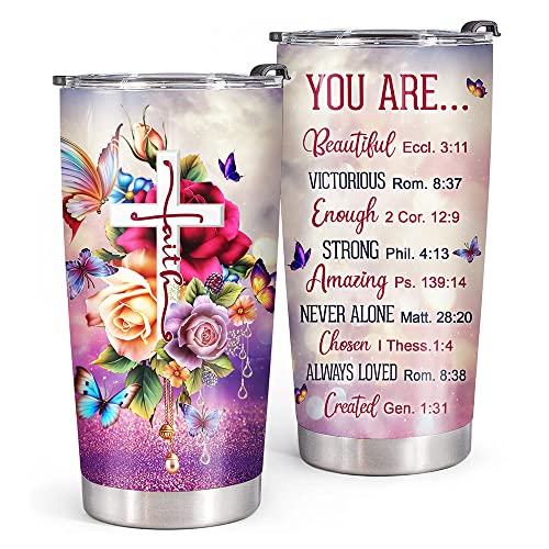 Birthday Gifts for Women - Christian Gifts for Women - Spiritual Gifts For Women - Inspirational Gifts For Women - Religious - Unique Gifts for Women - Valentines Day Gifts for Women, Mom Tumbler 20OZ