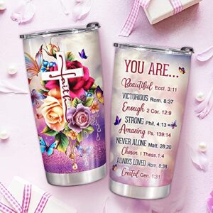 Birthday Gifts for Women - Christian Gifts for Women - Spiritual Gifts For Women - Inspirational Gifts For Women - Religious - Unique Gifts for Women - Valentines Day Gifts for Women, Mom Tumbler 20OZ