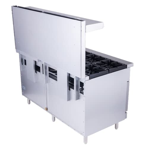 Kratos 29Y-046-LP 60" Gas Range, 6 Burners, 280,000 BTU Output, 24" Griddle, Liquid Propane Gas