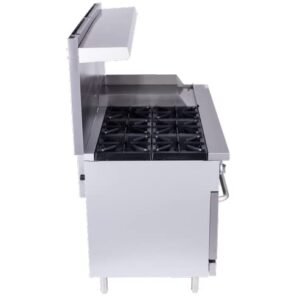 Kratos 29Y-046-LP 60" Gas Range, 6 Burners, 280,000 BTU Output, 24" Griddle, Liquid Propane Gas