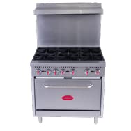 Kratos 29Y-044-LP 36" Gas Range, 6 Burners, 210,000 BTU Output, Liquid Propane Gas