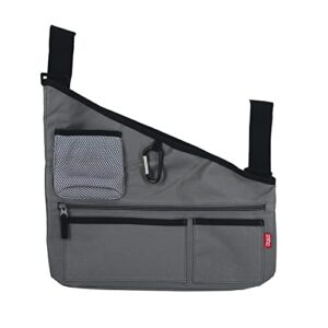 Nuby Fabric Side Stroller Organizer: Keeps Essentials Organized Gray