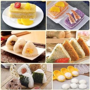 6 Pcs/Set Spam Musubi Maker Mold Press (Non Stick) with Luncheon Meat Slicer Kit Sushi Shake Rice Ball Mold Onigiri Mold Sushi Making Tool Egg Slicer Hot Dog Cutter for Kitchen