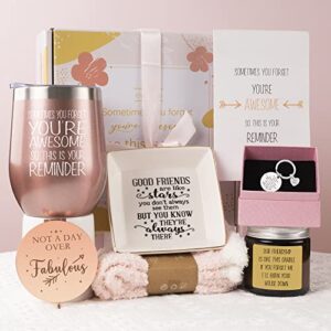 best friend birthday gifts for women, funny bff birthday gifts for friends female, unique going away/long distance friendship gift basket for friend bestie girl soul sister in christmas/xmas, new year