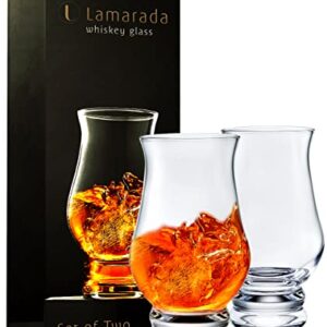 Whiskey glasses Set of 2 - Clear Shot Glasses Bar Set Kiddush Cup, DOF Rocks Glasses Gift Set - Brandy Snifter Whisky Glass for Liquor, Scotch, Bourbon, Tequila, Gin, Tonic, Cognac, Vodka, Cocktail