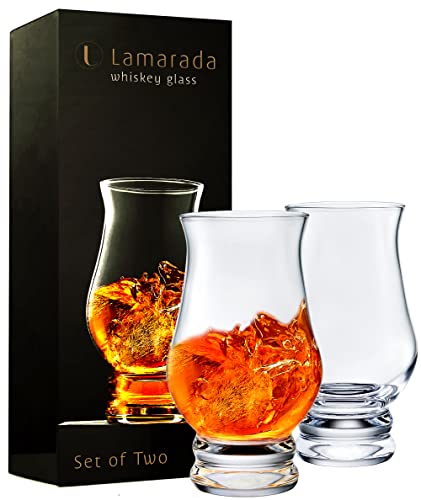 Whiskey glasses Set of 2 - Clear Shot Glasses Bar Set Kiddush Cup, DOF Rocks Glasses Gift Set - Brandy Snifter Whisky Glass for Liquor, Scotch, Bourbon, Tequila, Gin, Tonic, Cognac, Vodka, Cocktail