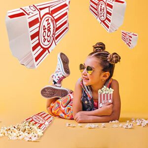 Paper Popcorn Bags,Concession-Grade Bags, Popcorn Machine Accessories for Popcorn Bars, Movie Nights, Concessions 1 0z 100 pcs