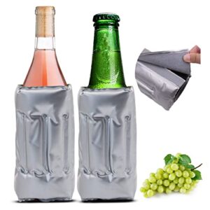 Rapid Ice Wine Cooler, Gel Wine Bottle Chill Cooler Ice Pack - Freezer Sleeve- Vodka- Tequila Chiller- Cooler- Carrier