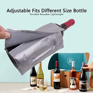 Rapid Ice Wine Cooler, Gel Wine Bottle Chill Cooler Ice Pack - Freezer Sleeve- Vodka- Tequila Chiller- Cooler- Carrier